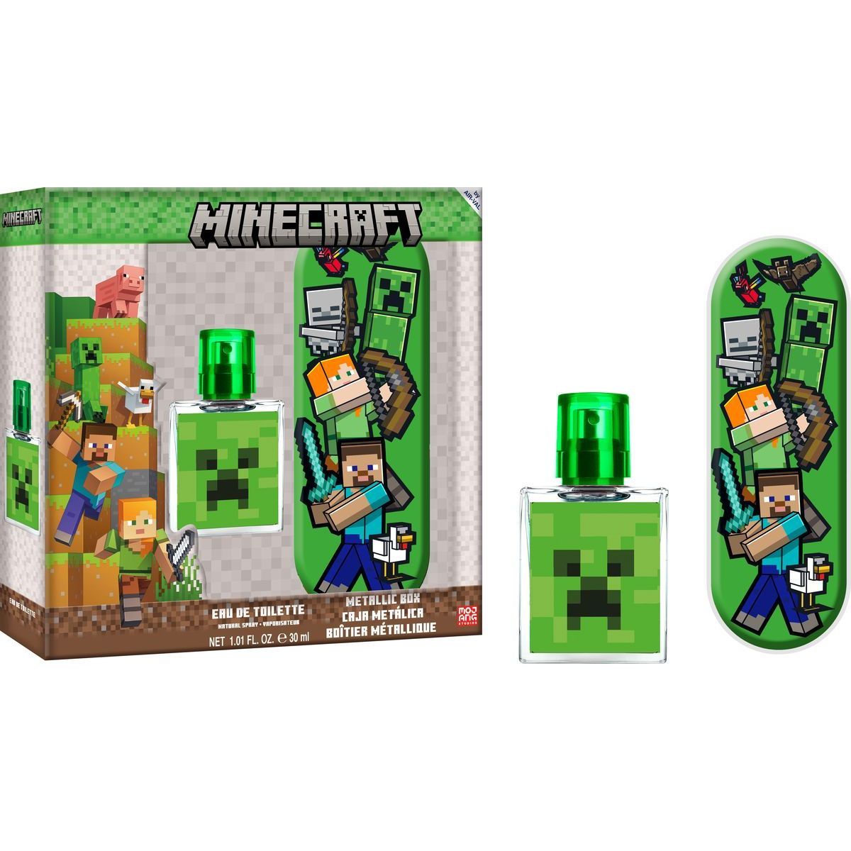 Minecraft dárkový set EDT 30 ml + metalický box - Poškozený obal
