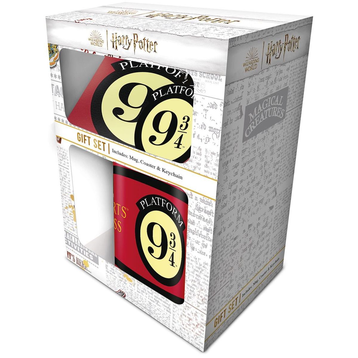Pyramid International Harry Potter Dárkový set 9 a tři čtvrtě Hrnek, tácek, klíčenka