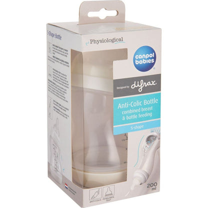 Canpol babies Lahev širokohrdlá antikoliková S - Shape 200 ml
