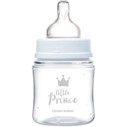Canpol babies Lahev se širokým hrdlem Royal Baby 120 ml modrá