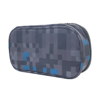 Pixie Crew studentský penál Minecraft Šedo-modrý