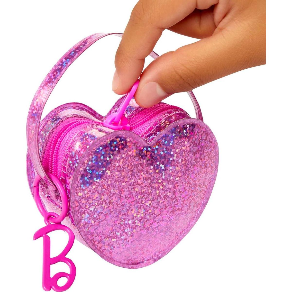Mattel Barbie batoh kabelka s oblečkem a doplňky kabelka srdce
