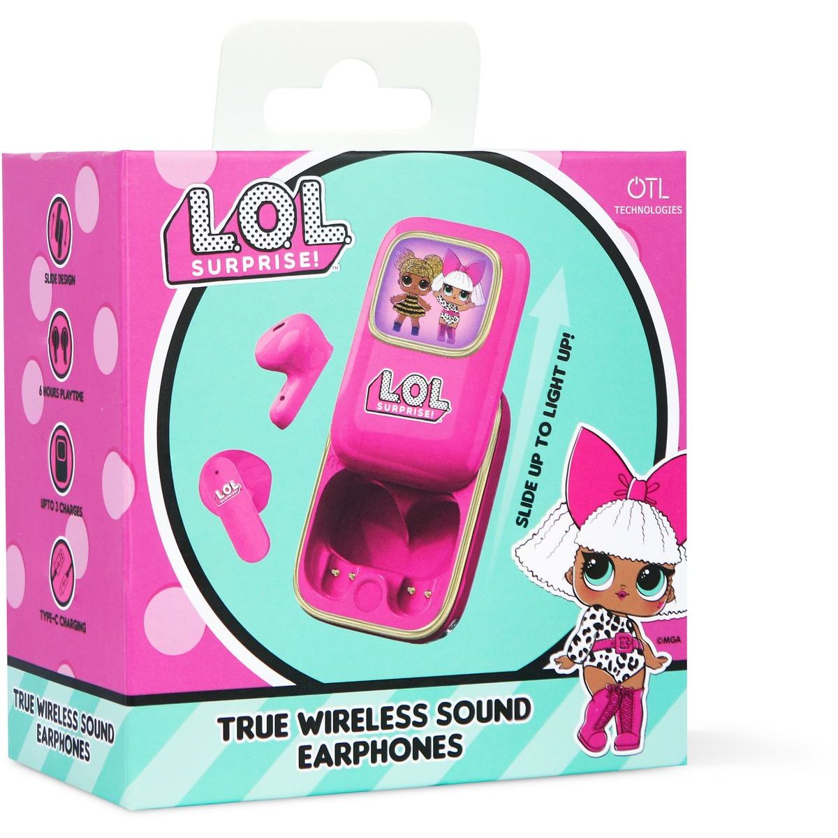 OTL Technologies LOL Surprise! Slide TWS Earphones