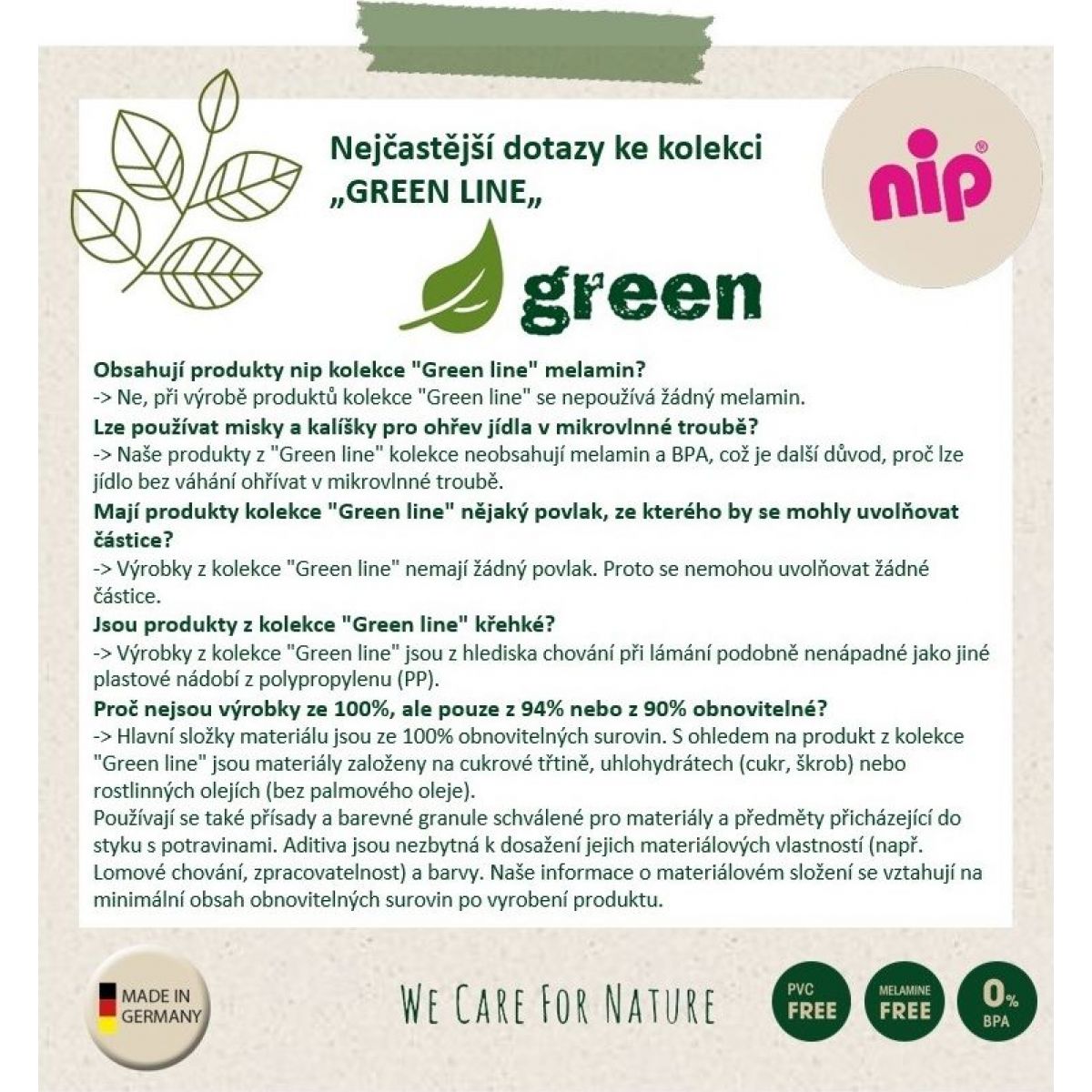 NIP green line miska, 2 ks, grey - brown