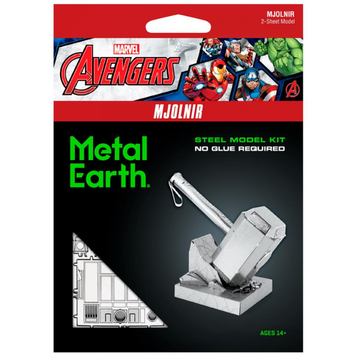 Metal Earth 3D Puzzle Marvel Thorovo kladivo 24 dílků
