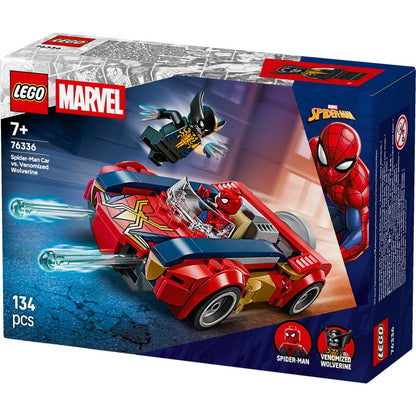 LEGO® 76336 Spider-Man a auto vs. venomizovaný Wolverine