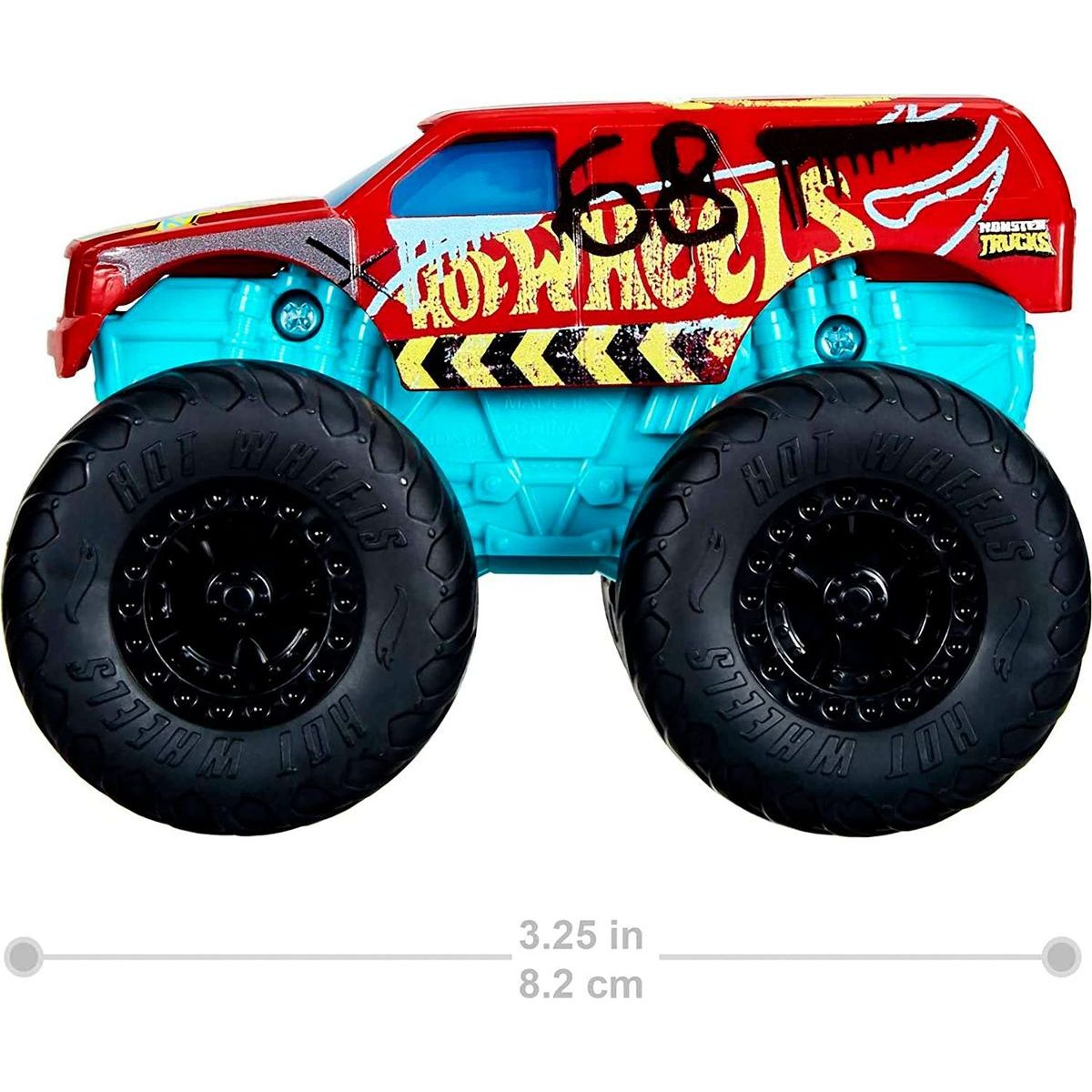 Hot Wheels Monster Trucks svítící a rámusící vrak Demo Derloy