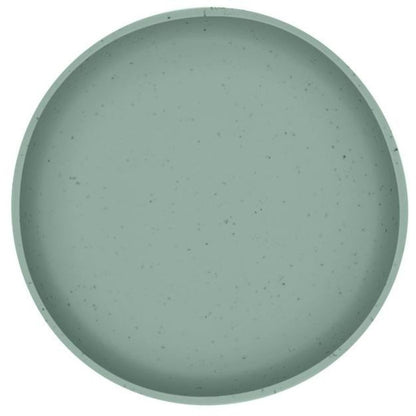 KikkaBoo Talíř Platinum Silicone Sage