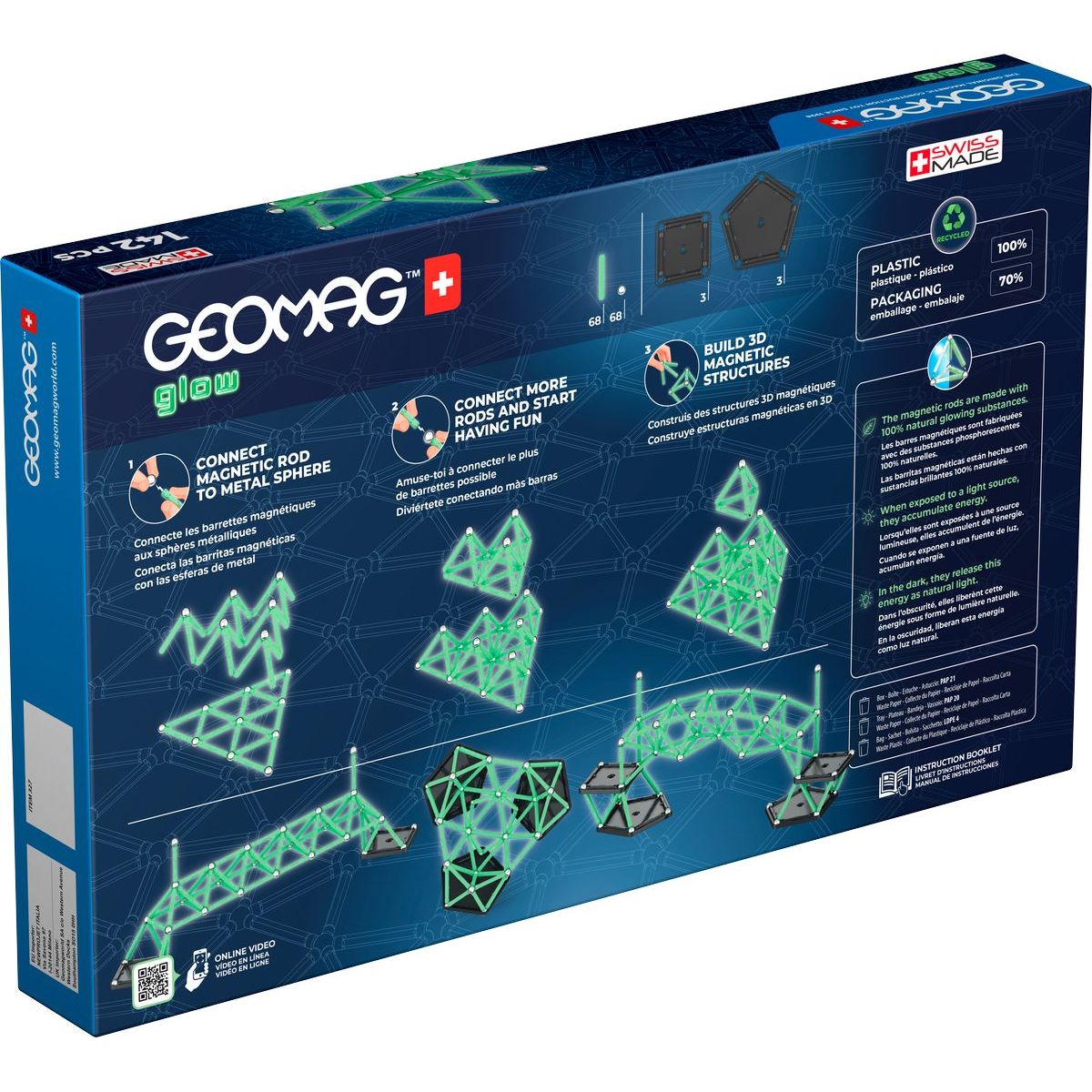 Geomag Glow 142 dílků