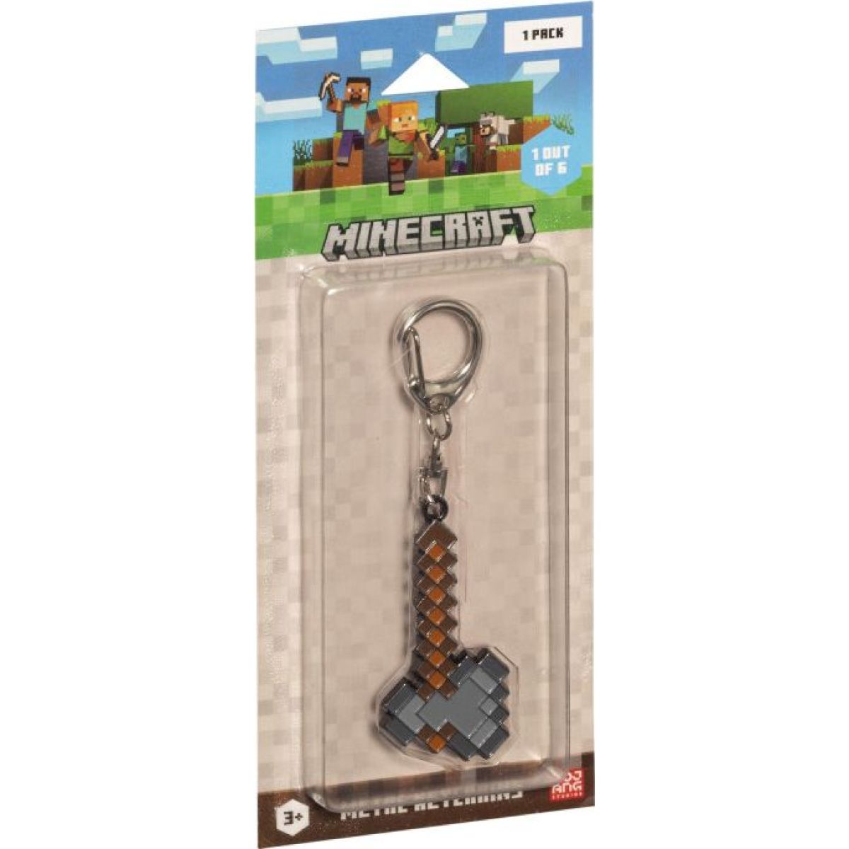 Minecraft kovový přívěšek sekera