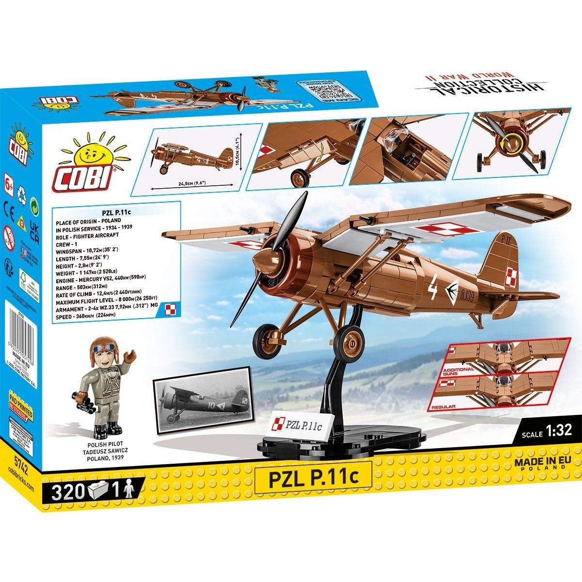 Cobi 5742 II. světová válka PZL P.11c