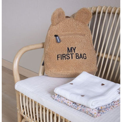 Childhome Dětský batoh My First Bag Teddy Beige