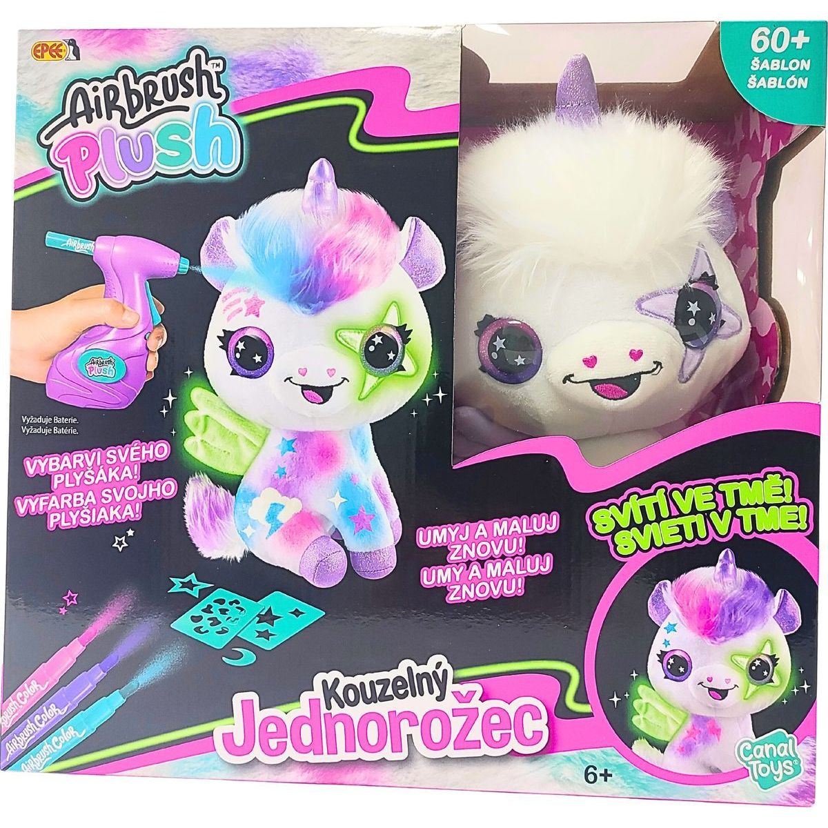Epee Airbrush studio Kouzelný Jednorožec Svítící ve tmě