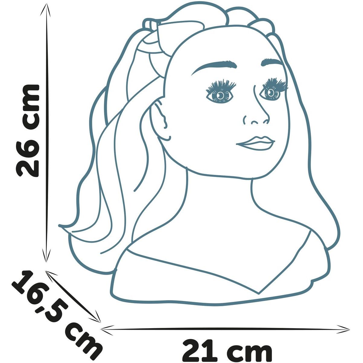 Smoby My Beauty Česací hlava Blond