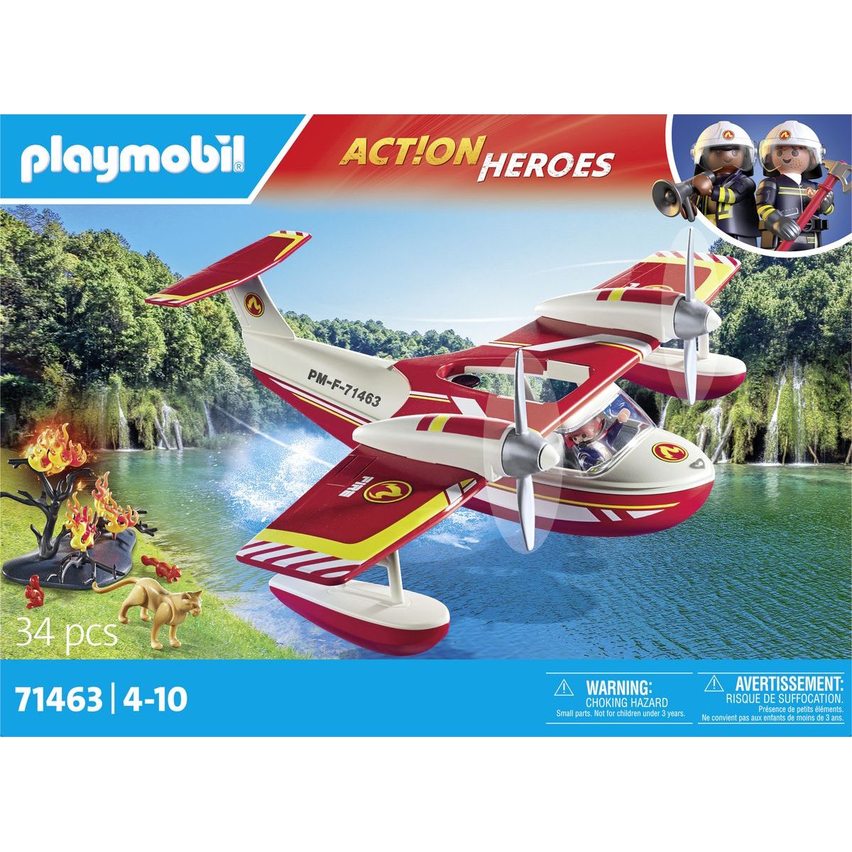 PLAYMOBIL® 71463 Hasičský letoun s hasicí funkcí