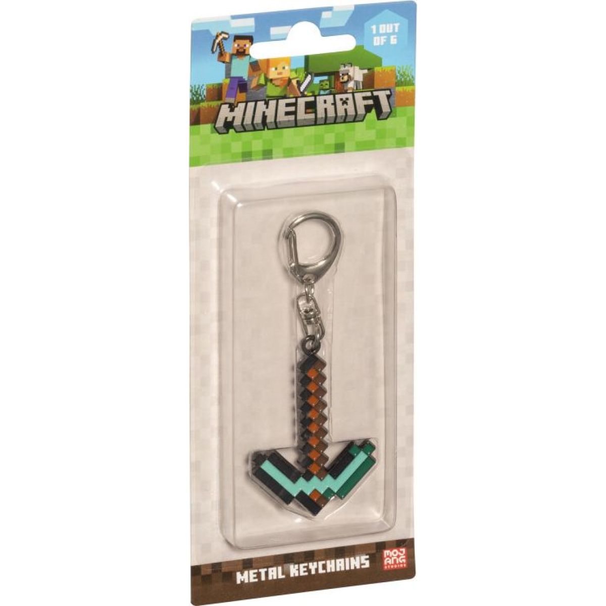 Minecraft kovový přívěšek krumpáč