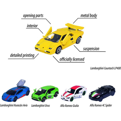 Majorette Dream Cars Italy, 5 ks Dárková sada 1 : 64