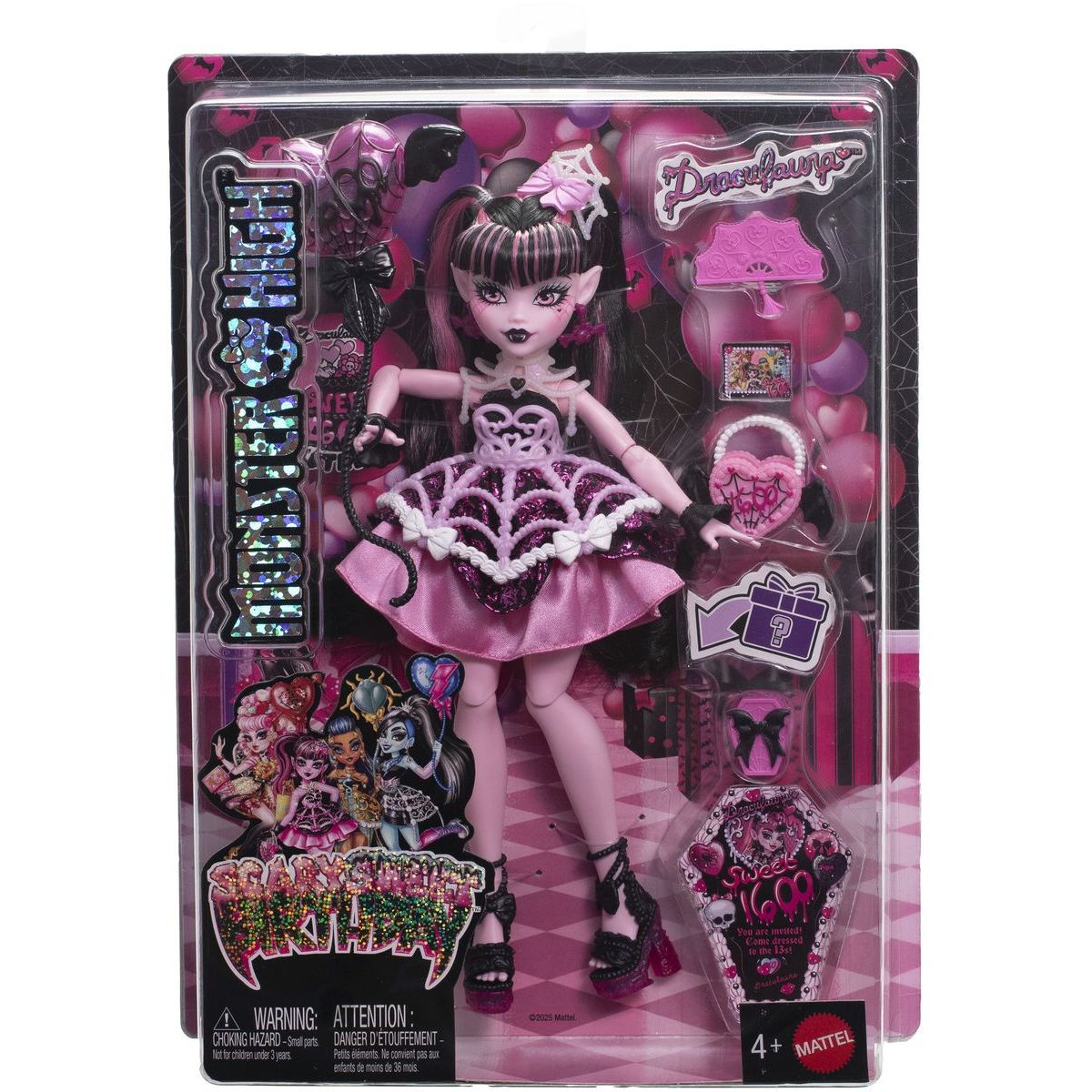 Monster High panenka děsivě sladká oslava Draculaura