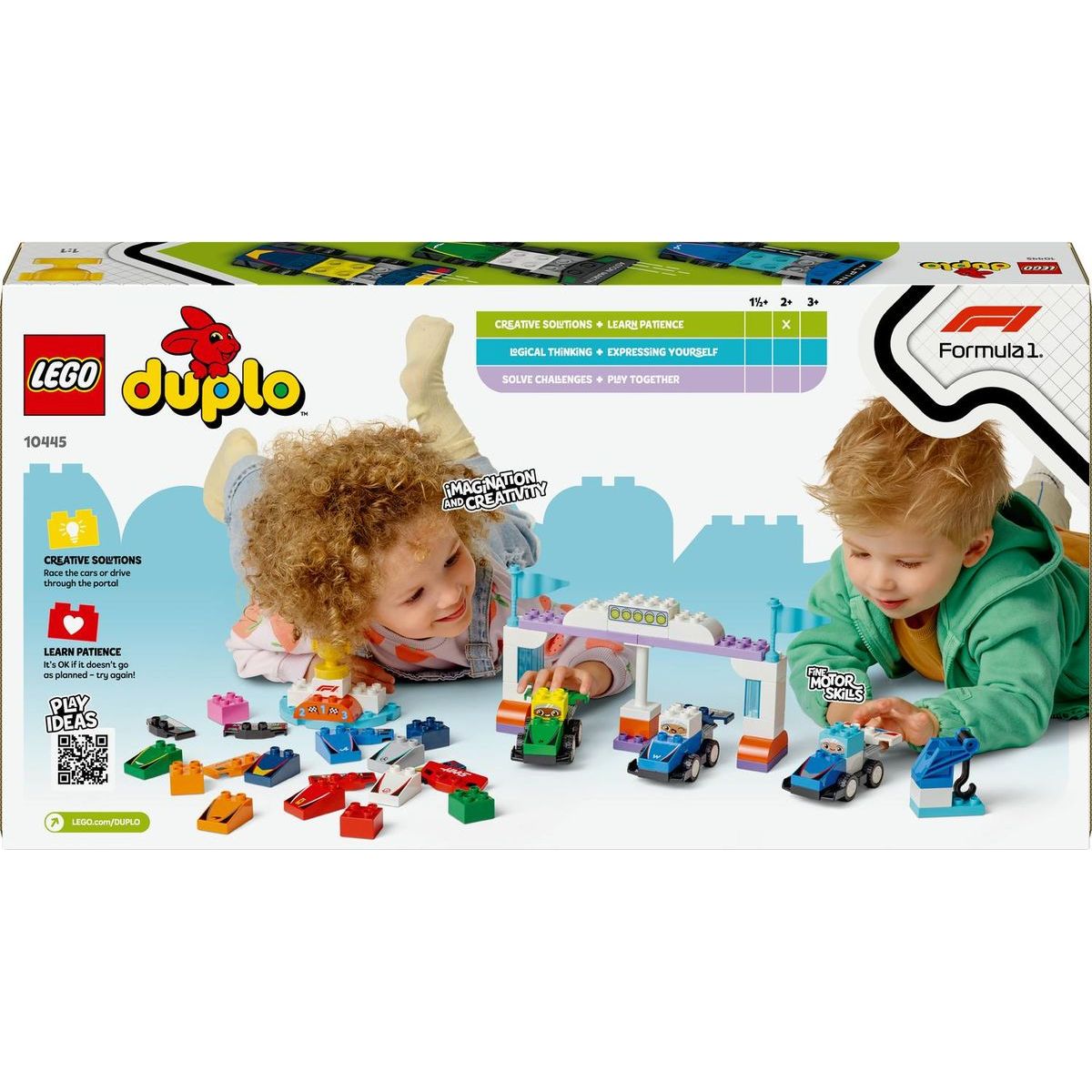 LEGO® DUPLO® 10445 Závodní auta a řidiči týmu F1®