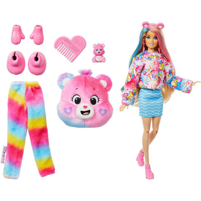 Barbie Cutie Reveal Barbie a Starostliví medvídci série 2 - růžová