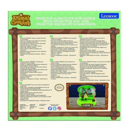 Lexibook 3D budík zvířátka s projekcí času
