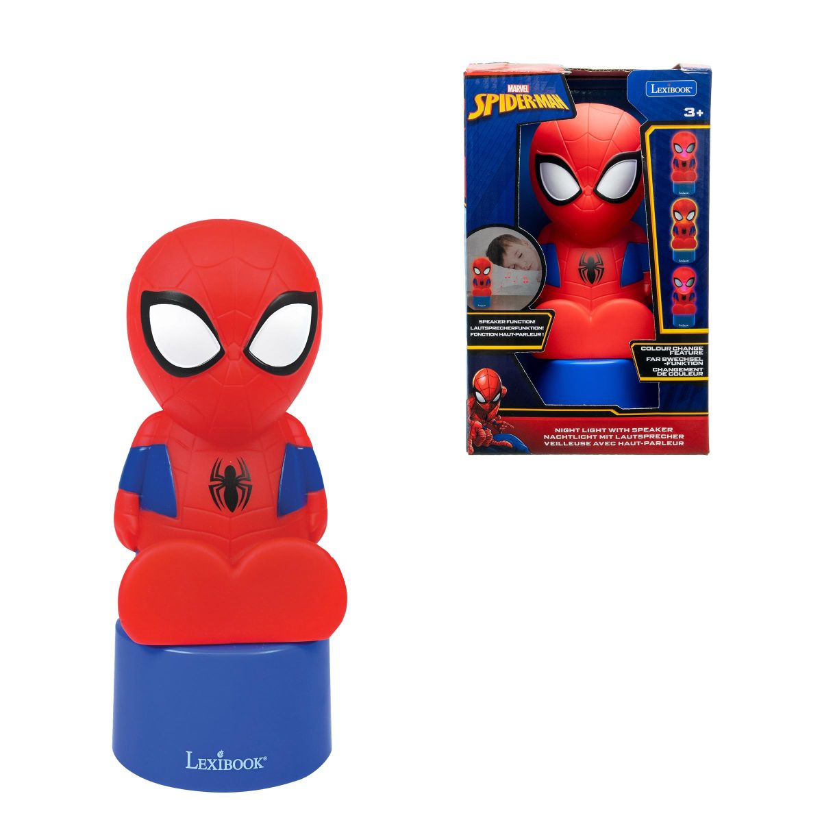 Lexibook Noční světlo s reproduktorem Spiderman