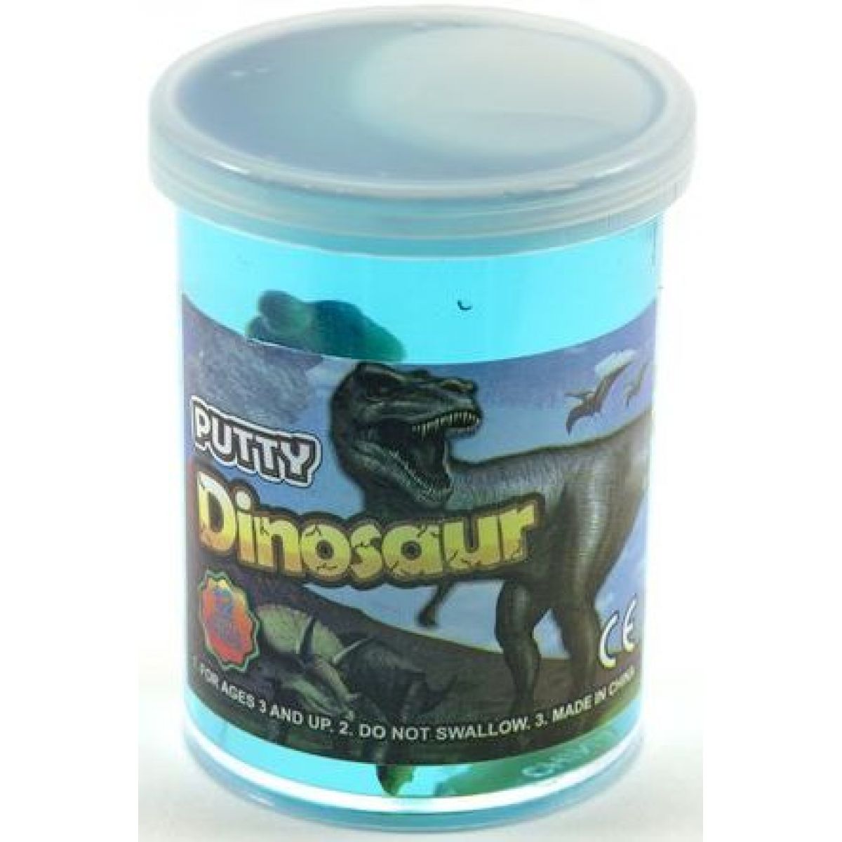 Sliz - hmota 80 g dinosaurus 6 cm - žlutý