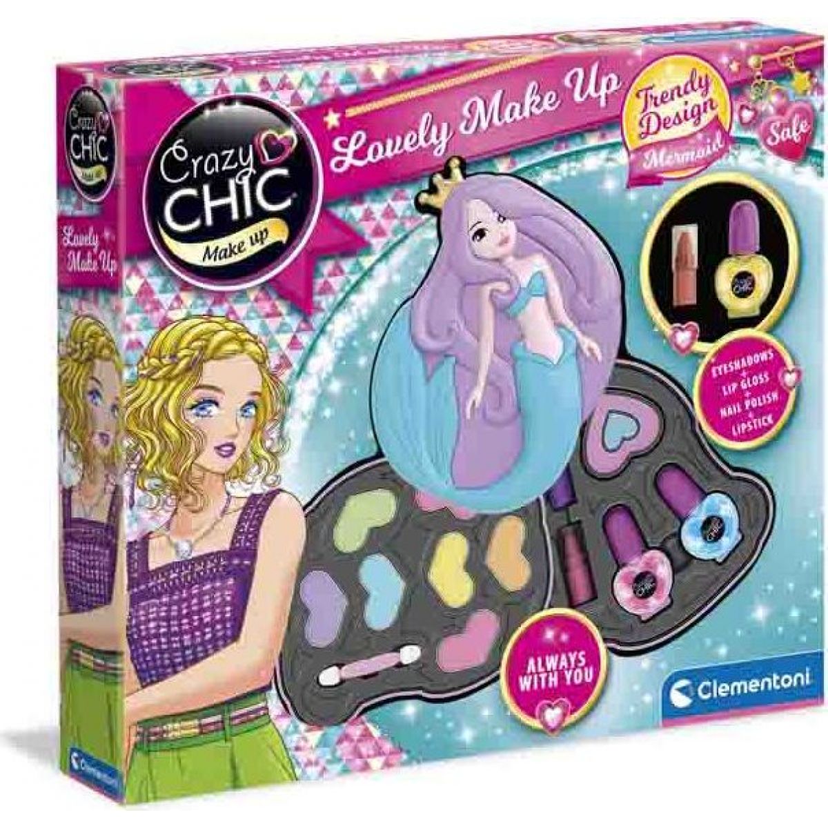 Clementoni Crazy Chic Make-up sada mořská panna