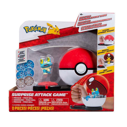 Jazwares Pokemon Surprise Attack Game Single-Packs Froakie