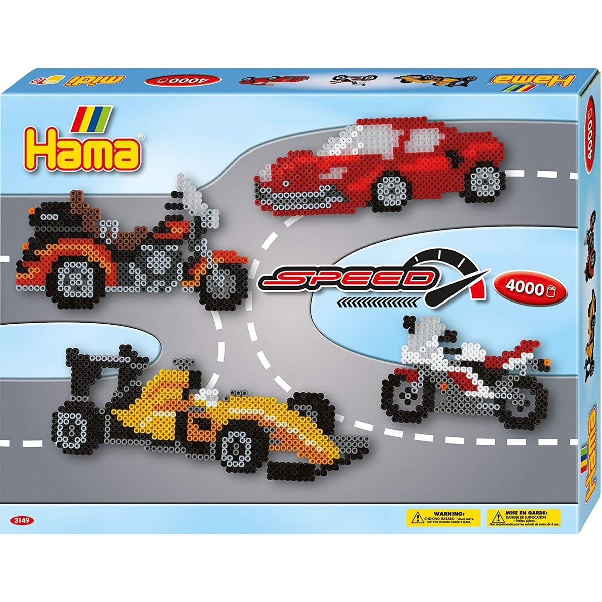 Hama H3149 Midi Velká dárková sada Formule 4000 ks