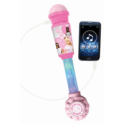 Lexibook Svítící trendy mikrofon Barbie s melodiemi
