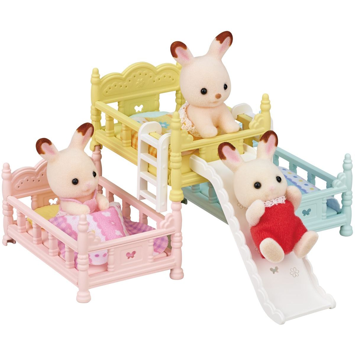 Sylvanian Families Nábytek - třípatrová postel se skluzavkou