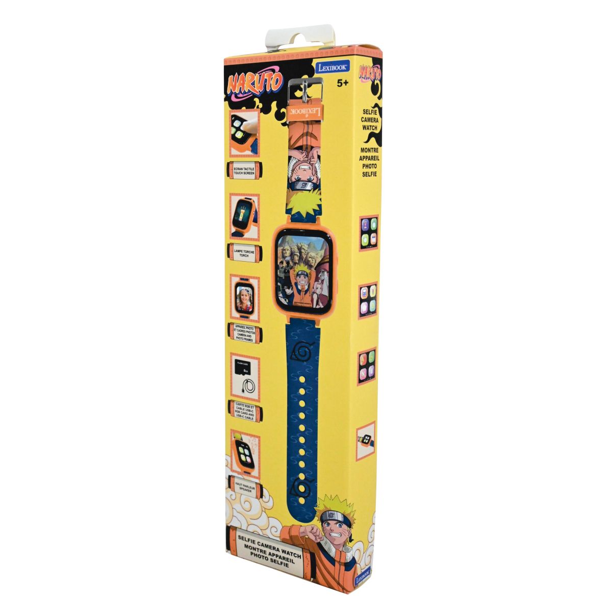 Lexibook Hodinky s kamerou Naruto a 8GB SD kartou