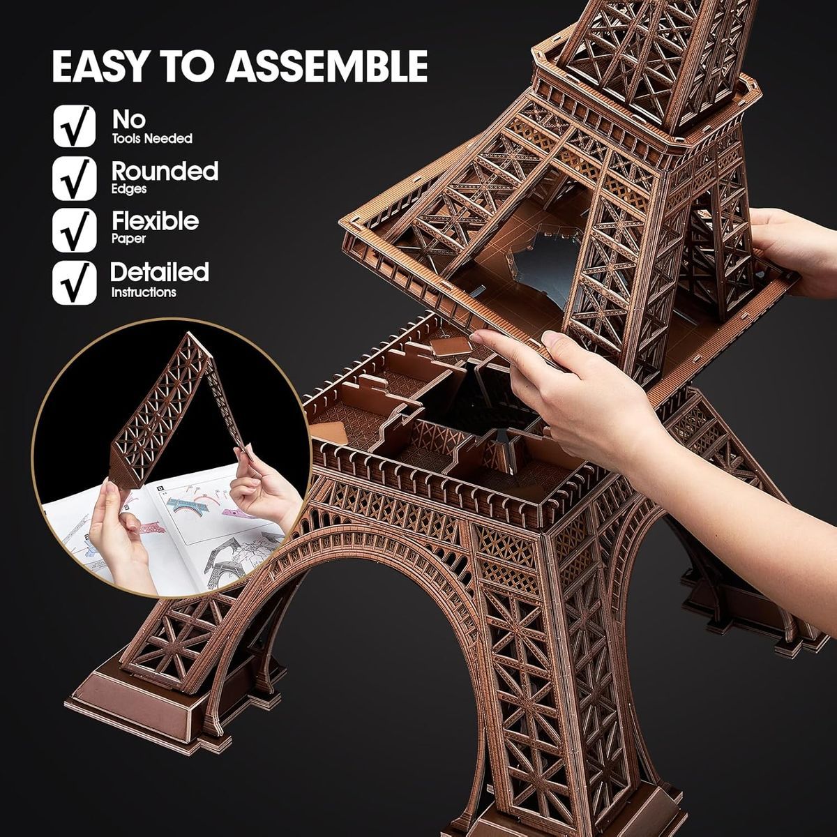 CubicFun 3D puzzle Eiffelova věž 97 cm 314 dílků