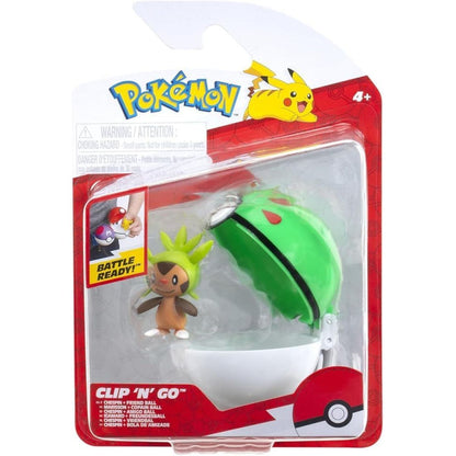 Jazwares Pokémon Clip N Go Poké Ball Chespin a Friend Ball