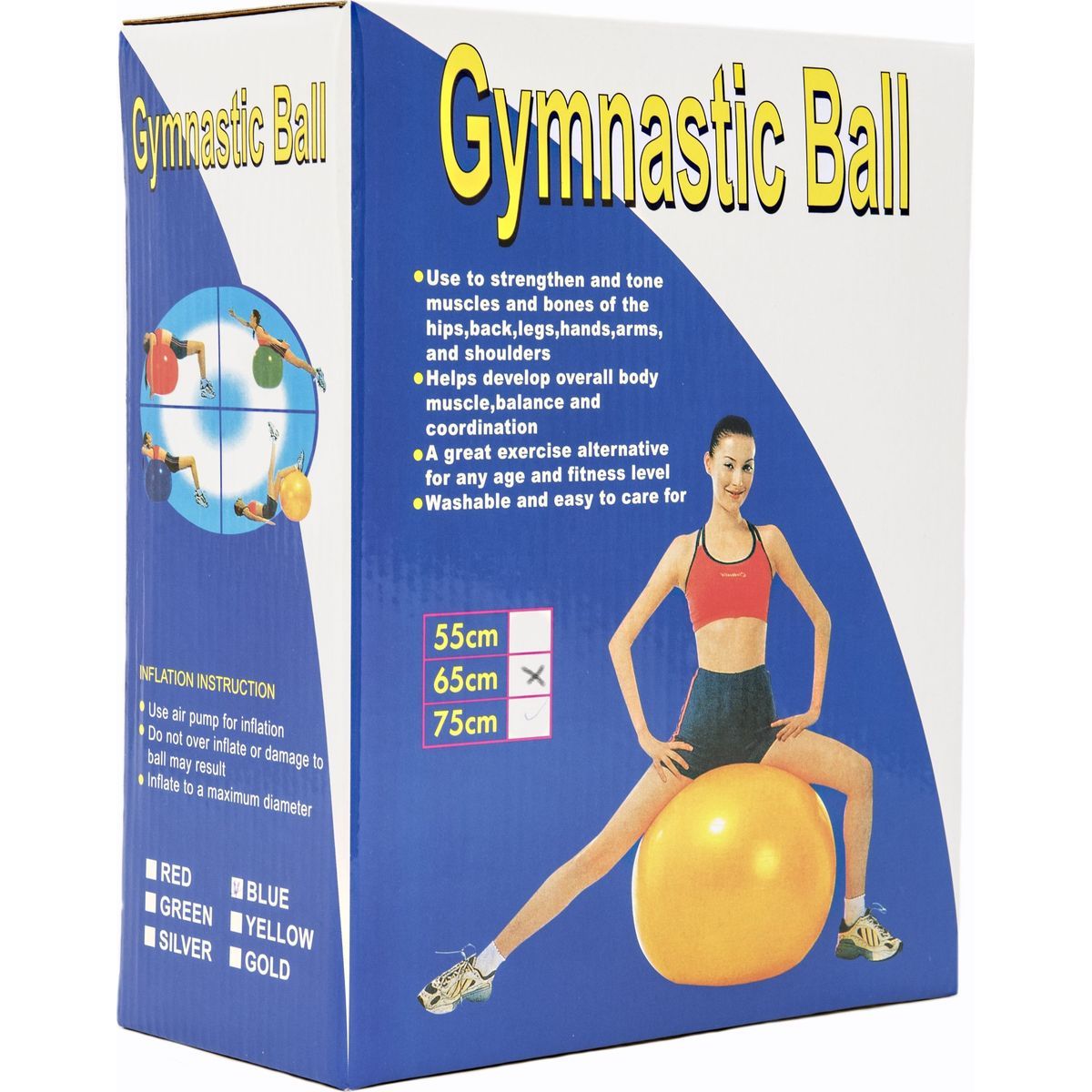 UNISON Gymnastický míč 75 cm rehabilitační