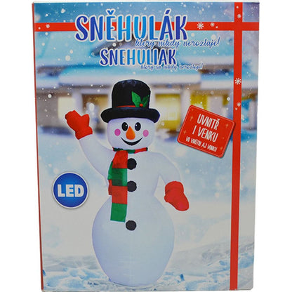 Sparkys Nafukovací svítící mávající sněhulák 187 cm