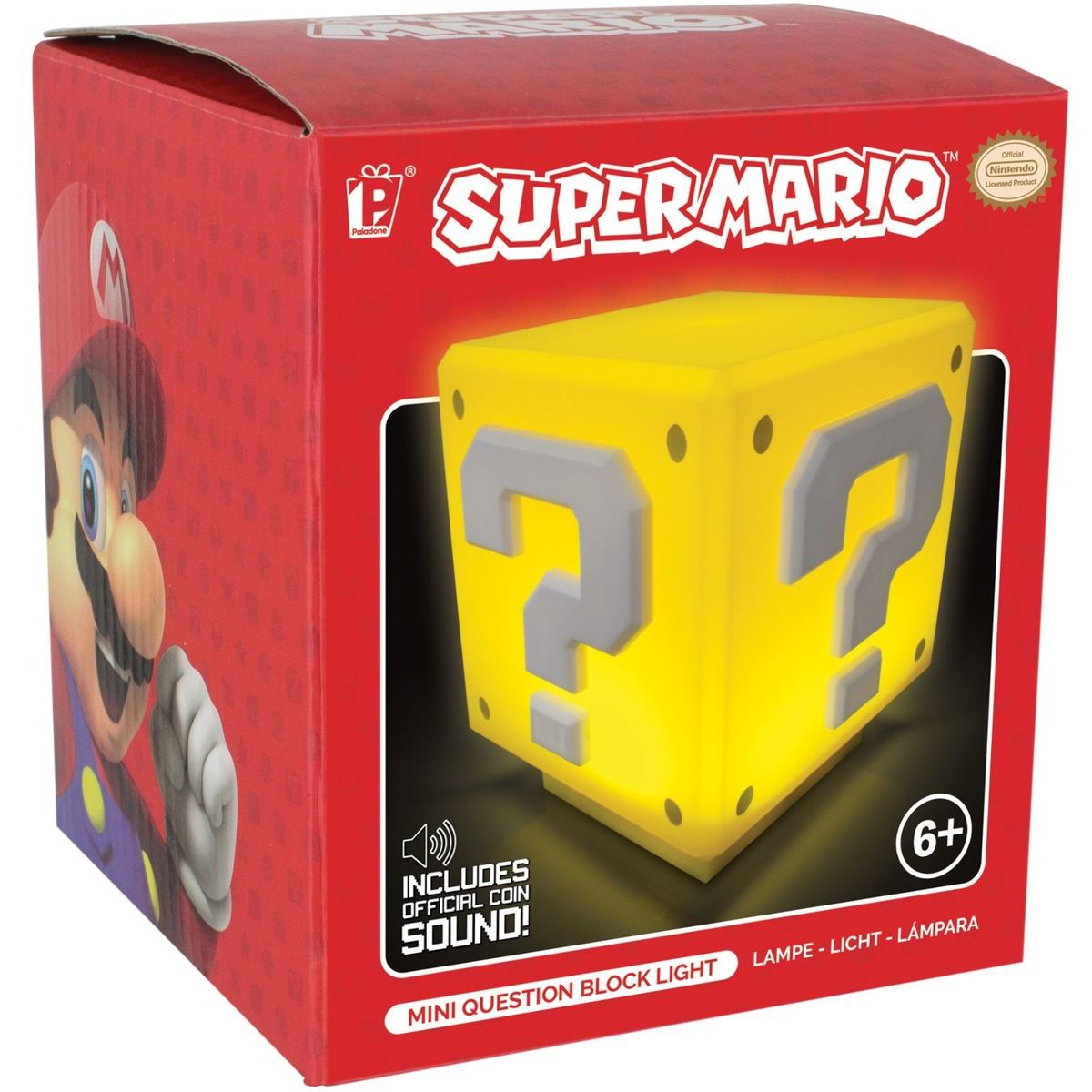 Světlo Super Mario - mini Question blok