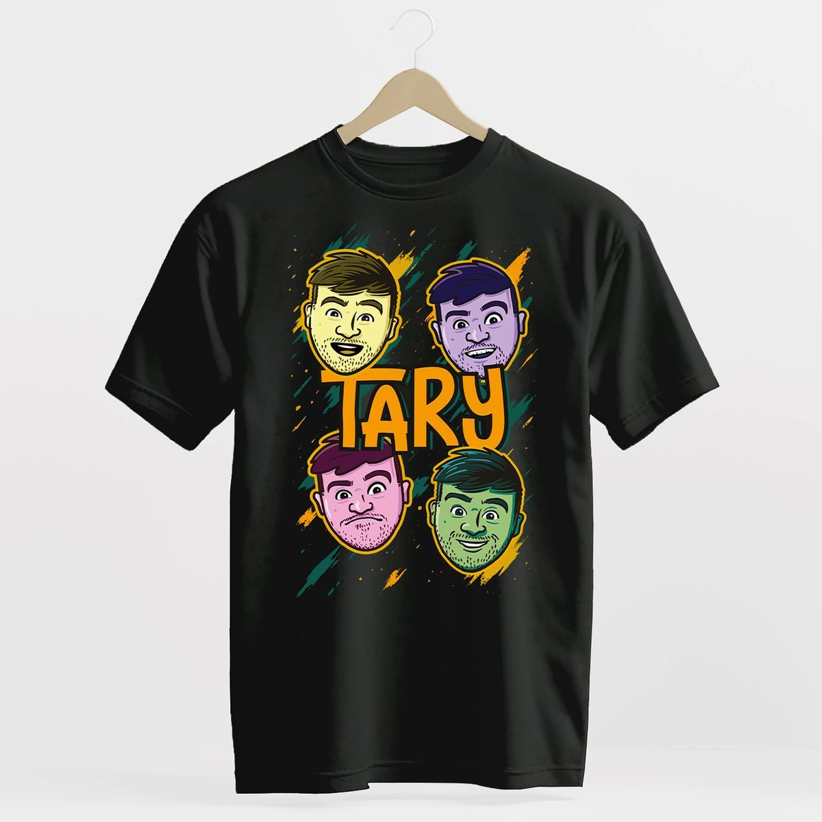 Tary Povoroznyk Tričko Tary faces černé 104-110