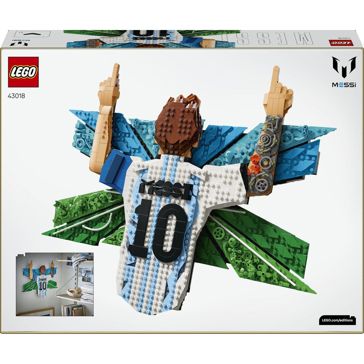 LEGO® Editions 43018 Lionel Messi - Okamžik vítězství
