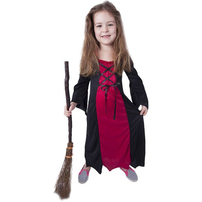 Rappa Dětský kostým čarodějnice Morgana velikost 104 - 116 cm - Poškozený obal