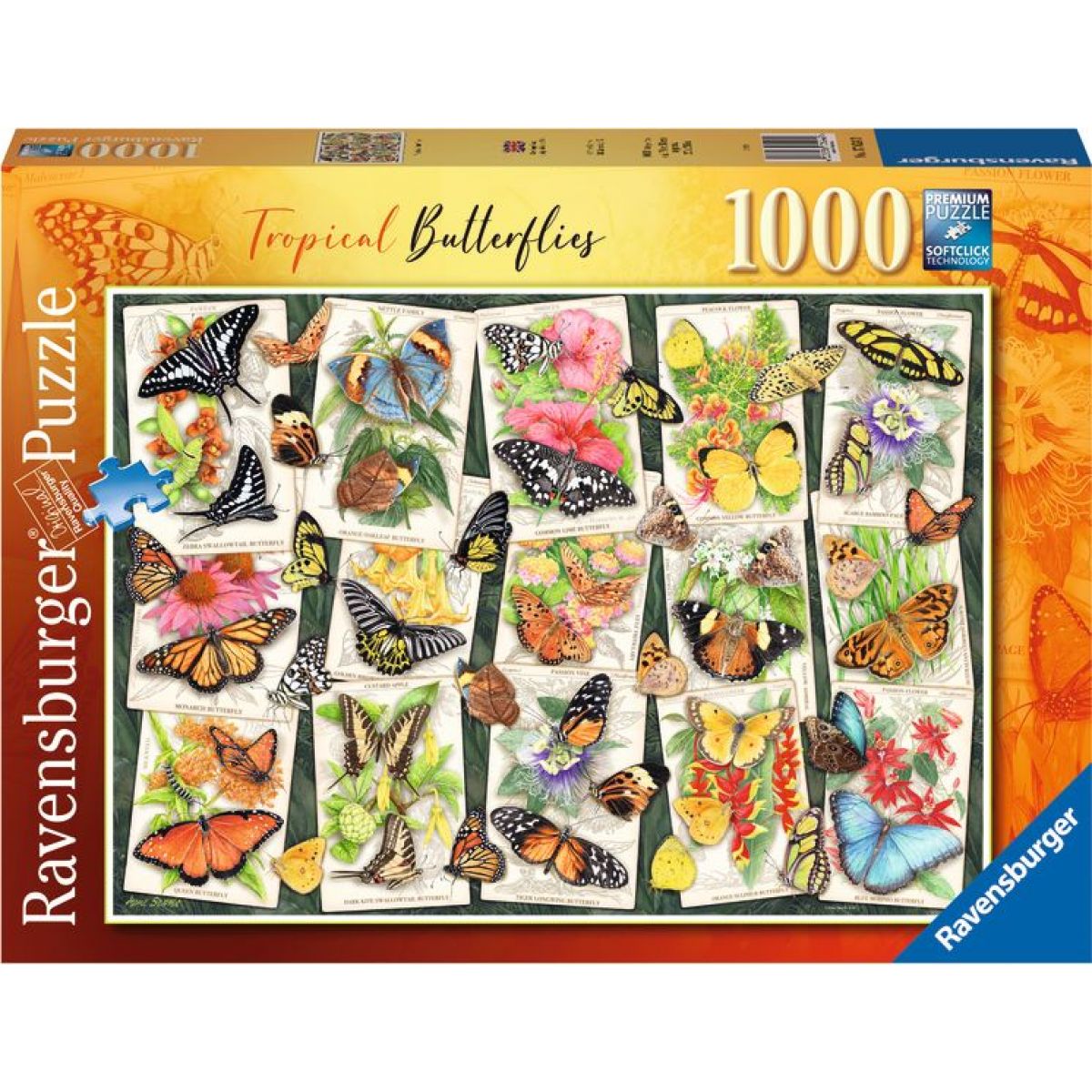 Ravensburger 176243 Tropičtí motýli 1000 dílků
