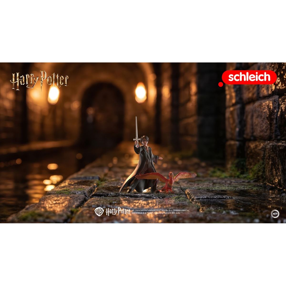 Schleich Harry Potter -Harry & Fawkes s mečem