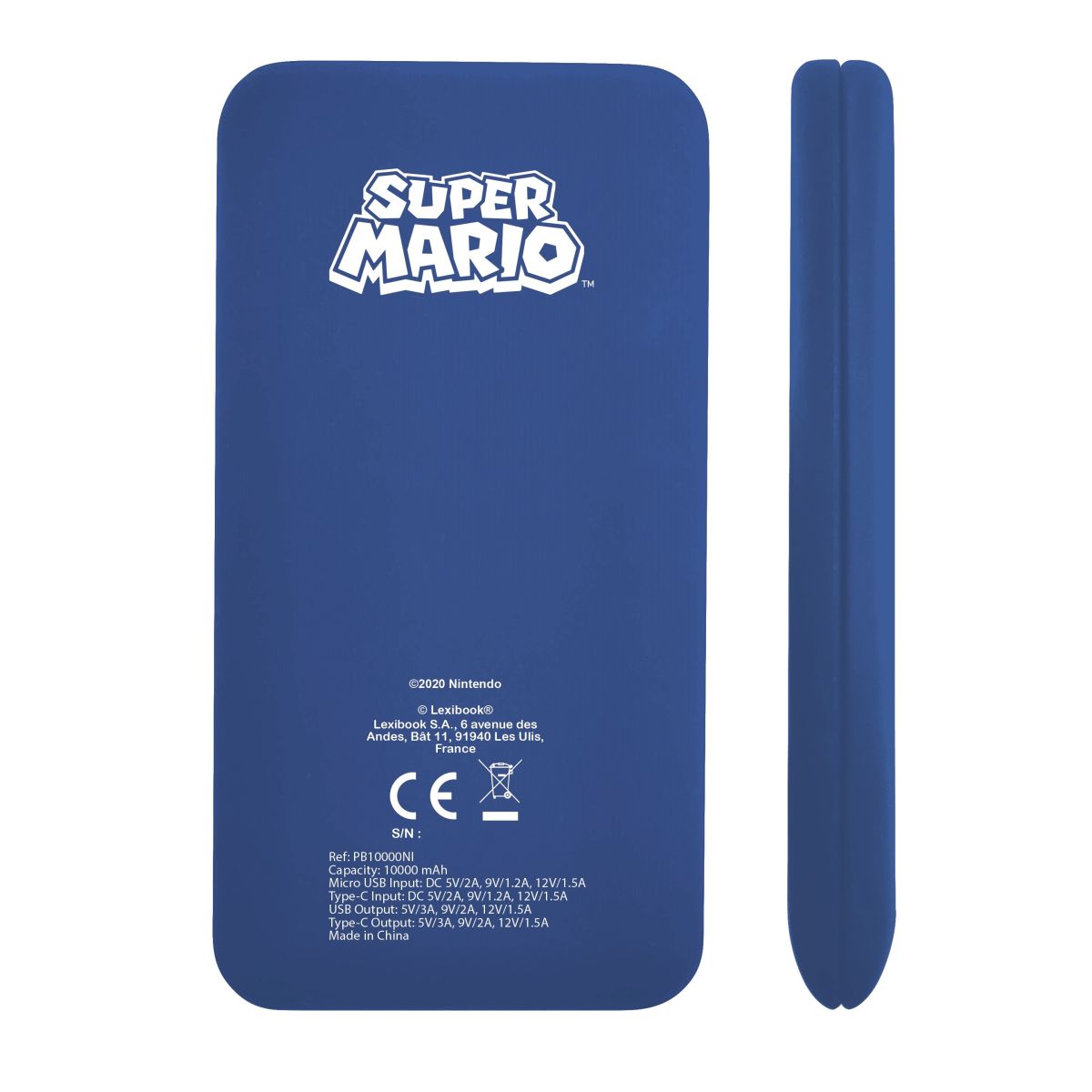 Lexibook Rychlonabíjecí power banka Super Mario 10 000 mAh