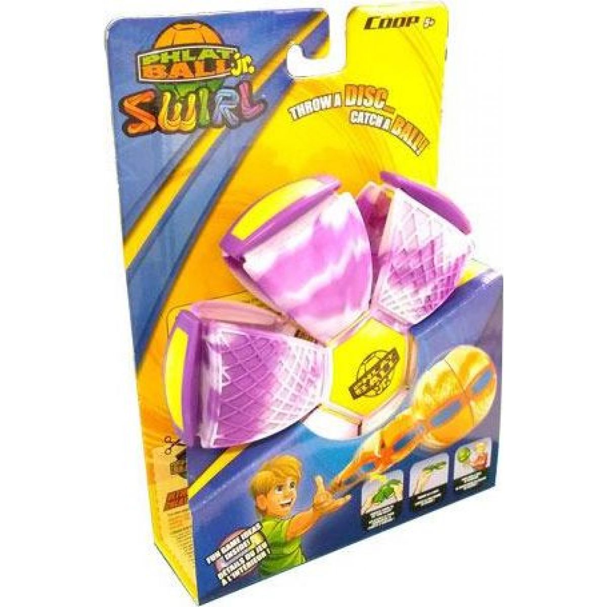 Phlat Ball junior Swirl fialový