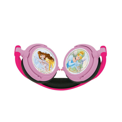 Lexibook Skládací drátová sluchátka Disney princezny s limitem hlasitosti