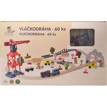 Sparkys BABU vláčky - Vláčkodráha s jeřábem