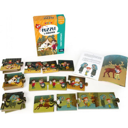 Albi Kvído Puzzle s príbehmi Ľudové rozprávky 24 dielikov SK verzia