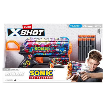 ZURU X-SHOT Skins Flux SONIC the Hedgehog
