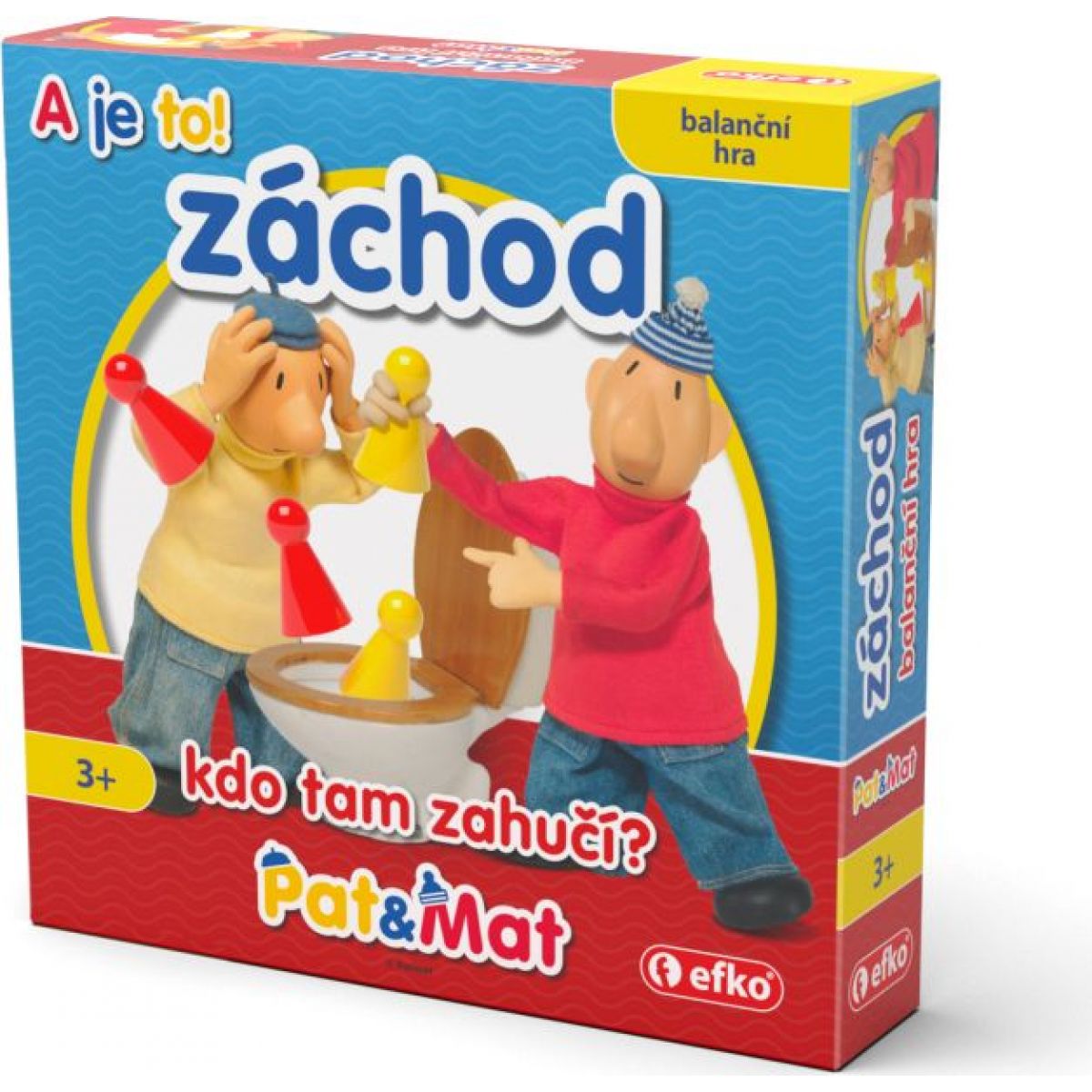 Pat a Mat záchod - balanční rodinná hra